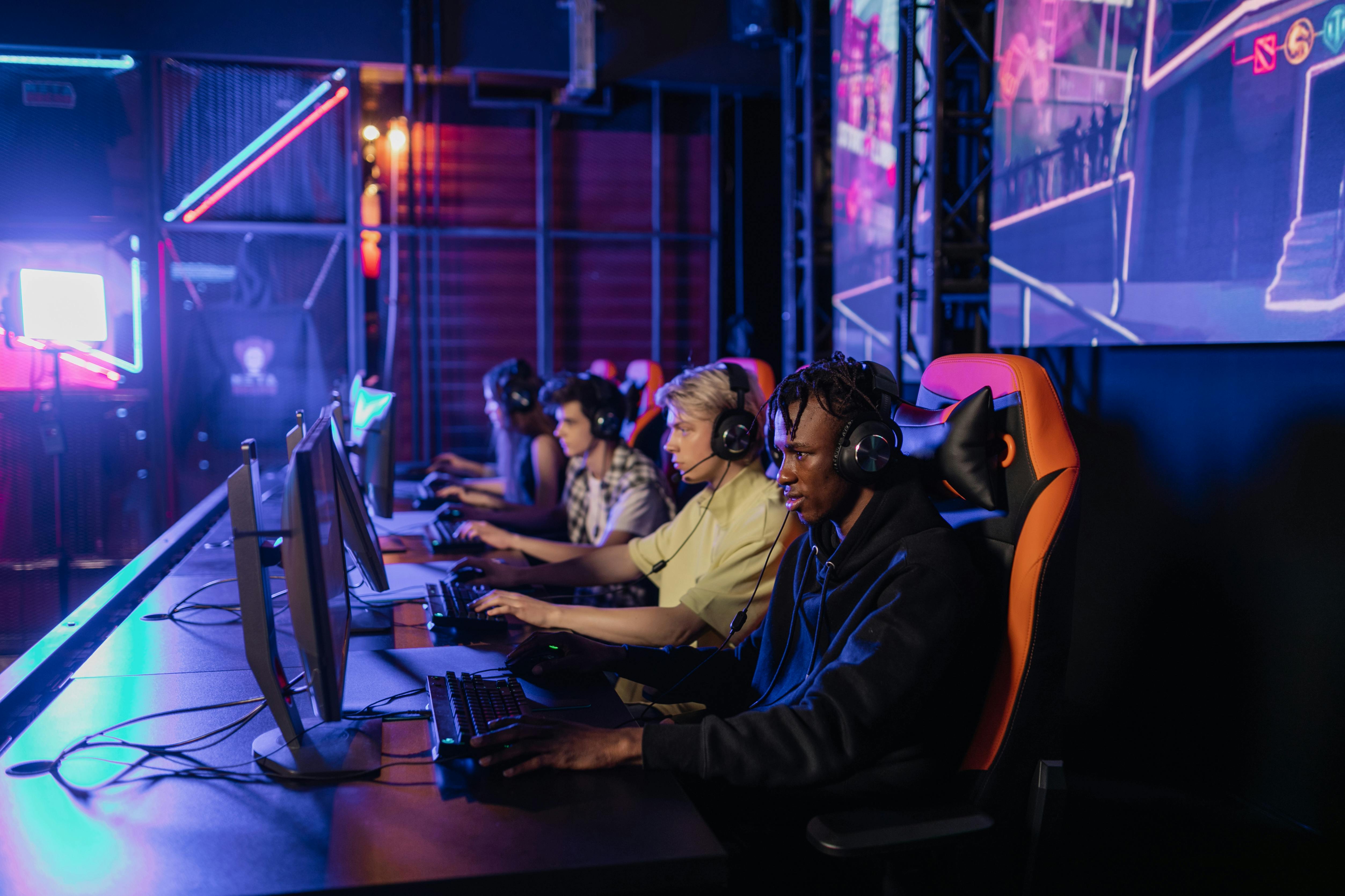 people playing games